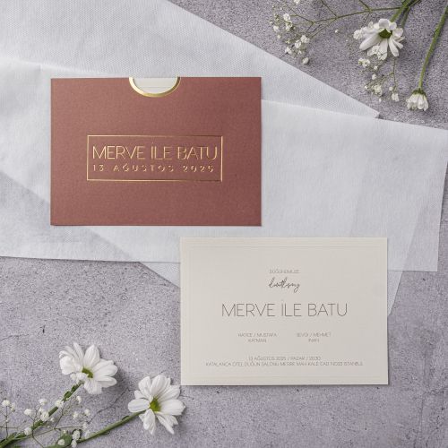 STY-10312 GOLD STAYLISH DAVETİYELER