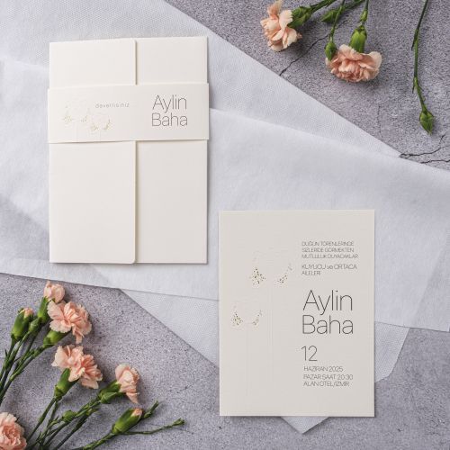 STY-10341 GOLD STAYLISH DAVETİYELER