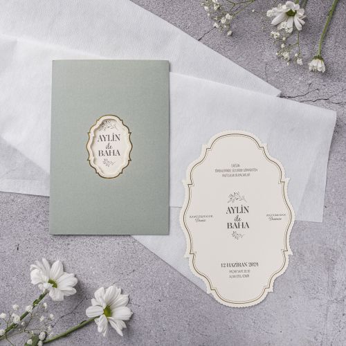 10347 GOLD STAYLISH DAVETİYELER