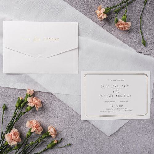 STY-10349 GOLD STAYLISH DAVETİYELER