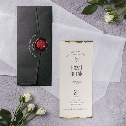 STY-10352 GOLD STAYLISH DAVETİYELER