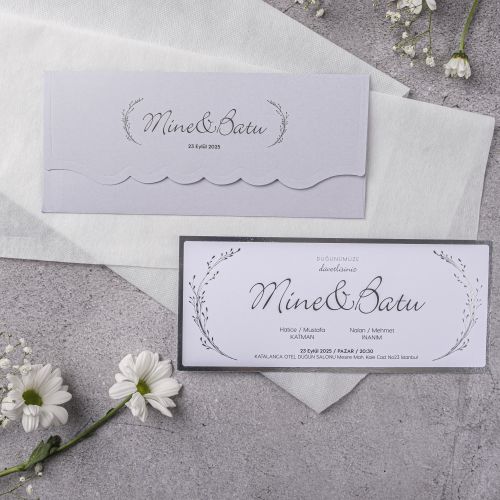 STY-10372 GOLD STAYLISH DAVETİYELER