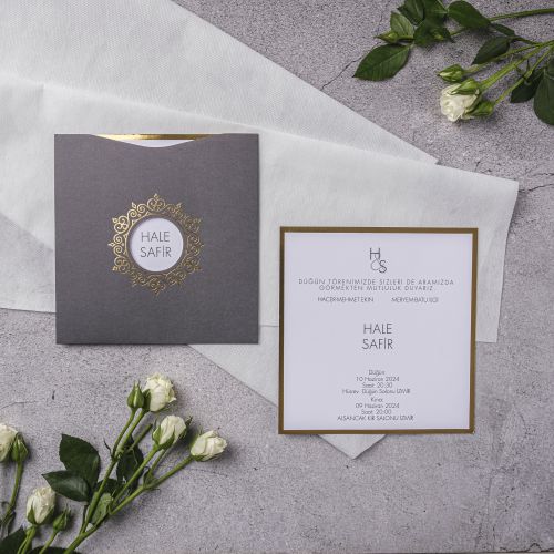 STY-10378 GOLD STAYLISH DAVETİYELER