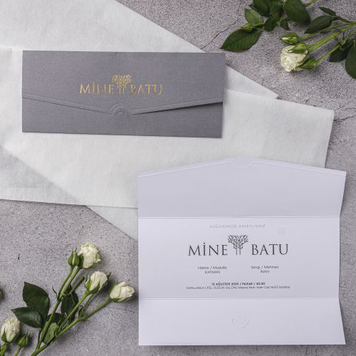 STY-10382 GOLD STAYLISH DAVETİYELER